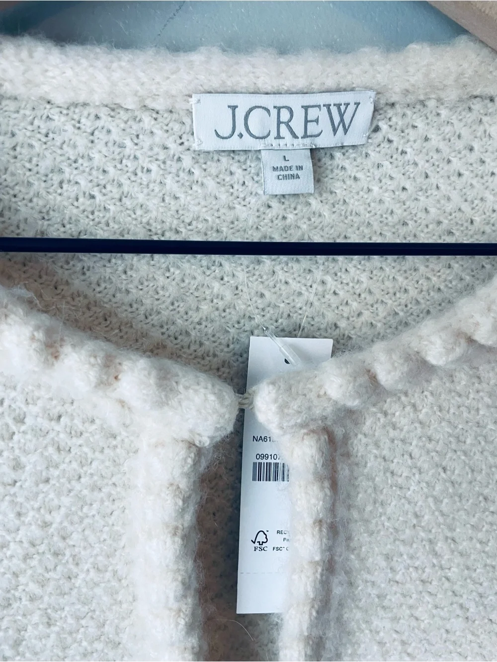 J. Crew Cream Rhinestone Lady Day Cardigan Sweater Jacket